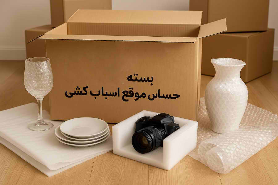 بهترین روش بسته‌ بندی وسایل حساس موقع اسباب‌ کشی