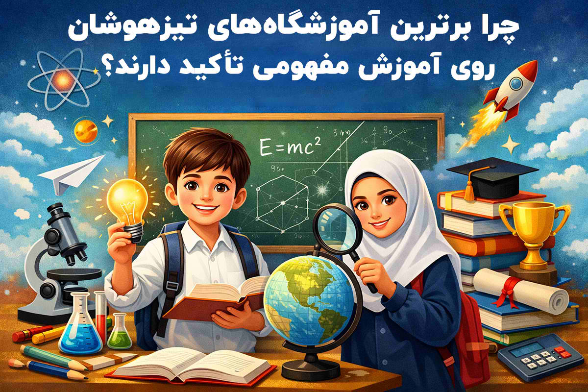 چرا برترین آموزشگاه‌های تیزهوشان روی آموزش مفهومی تأکید دارند؟