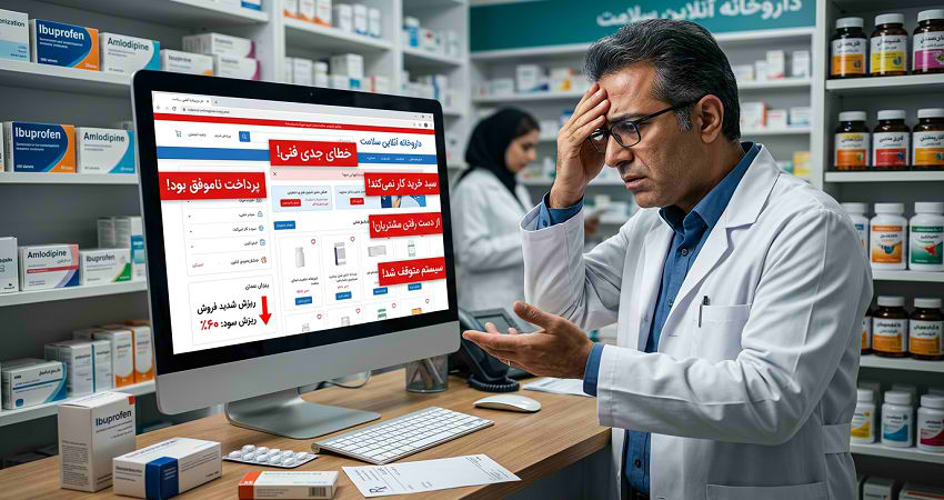 5 چالش فنی جدی در طراحی وب‌سایت داروخانه که سود شما را به خطر می‌اندازد
