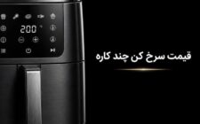 air fryer cooking chicken and fries