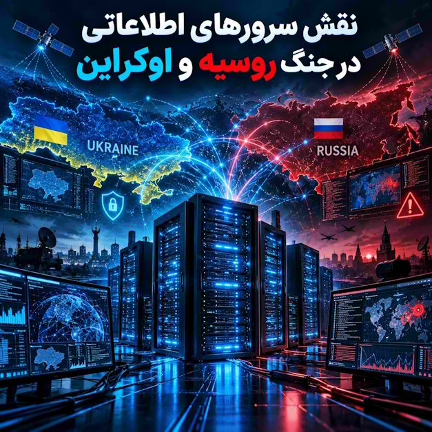 نقش سرورهای اطلاعاتی در جنگ روسیه و اوکراین