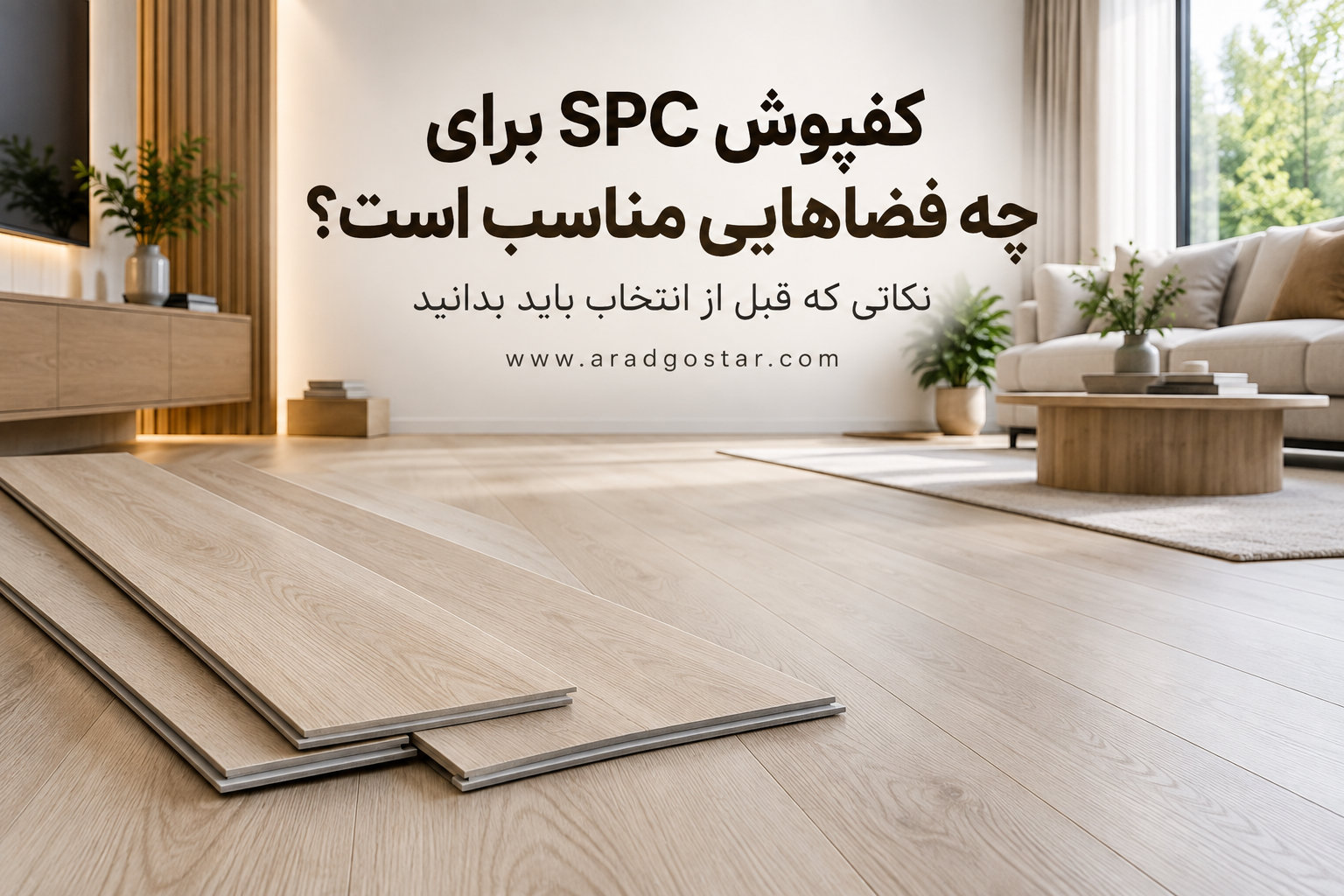 کفپوش SPC برای فضاهای مسکونی و تجاری